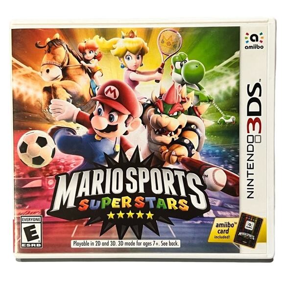 3ds Mario Sports Superstars (Nintendo 3DS, 2017) CIB, Ammibo card - Picture 1 of 8